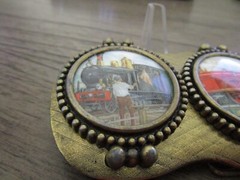 Vintage Very Unusual Double Western Railroad Belt Buckle #311Q