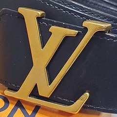 Louis Vuitton Pre-Owned Belt 100 40 Initial Black Gold