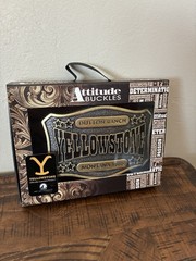 New! Montana Silversmiths Yellowstone &lsquo;DUTTON RANCH MONTANA 1886&rsquo; BELT BUCKLE TV