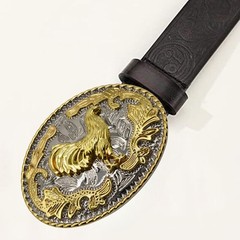 Rooster Gold Tone Western Belt Buckle for Men, Cool Cowgirl & Rodeo Styles