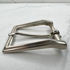 Silver Tone Simple Basic Belt Buckle