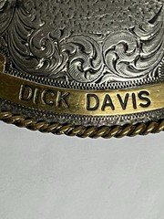 Vintage 1987 Trophy Belt Buckle High Shotgun Montana Silversmith Dick Davis