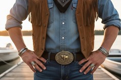 New Men Antique Gold Metal Buffalo Bull OX Buckle Cowboy Western Fashion Rodeo