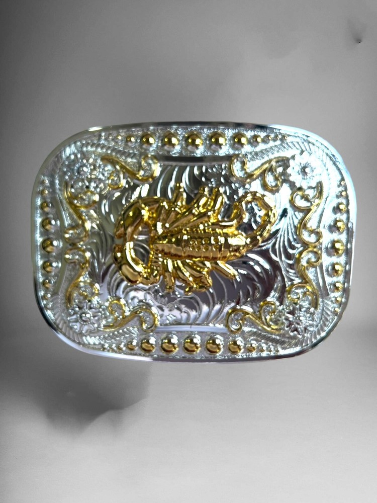 Scorpion Western Cowboy Belt Buckle Hebilla Vaquera Rodeo Con Alacran