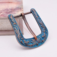 HUGE BIG VINTAGE COPPER FLOWR RODEO RANGER COWBOY TEXAS WESTERN PIN BELT BUCKLE