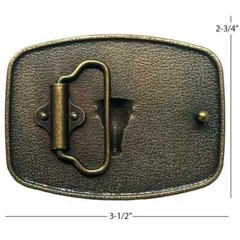 Bronze Gold Bull LONGHORN Western Belt Buckle Large Size Cowboy Rodeo buckle 028