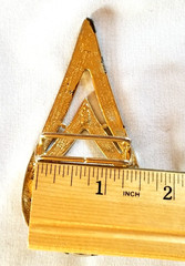 Arrow Fire Ball Cast Metal Punk Goth Rock Belt Buckle for 1.25&Prime; Belt VTG