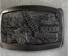 Cat Rail Gang Belt Buckle Railroad Caterpillar Very Sturdy Solid Metal