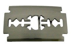 Razor Blade Belt Buckles Barber Shop Hairdresser Hair Stylist Tool Silver Chrome