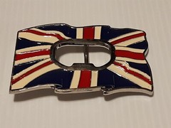 BRITISH FLAG UNION JACK BOTTLE OPENER Metal Belt Buckle