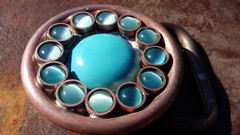 Atlantis Gemstone belt buckle -Handmade- RT ARTISAN WORKS