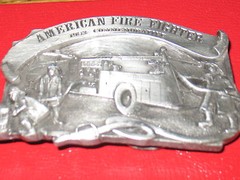 1983 COMMEMORATIVE AMERICA FIRE FIGHTER-ARROYO GRANDE BUCKLE-4257/5000 MADE