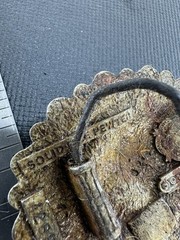 Vintage 1996 Great American Buckle Co Eagle Head Belt Buckle Solid Pewter