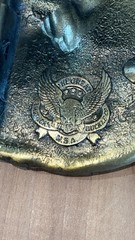1982 The Great American Buckle Farm Tractor Cornucopia Belt Buckle H1028