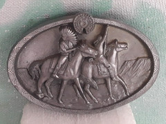 Buckles Of America MASTERPIECE COLLECTION BA-209 Native & Horse Belt Buckle