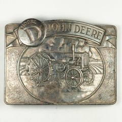 1988 John Deere Model D Farm Tractor Farming Agriculture Vintage Belt Buckle