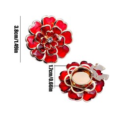 Vintage Fancy Decorative Metal Flower Shaped | Shirt Suit Button Cover For Women