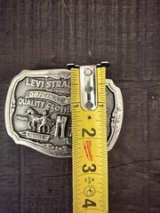 Vintage Limited Edition Levi’s Two Horse Brand Levi’s Strauss & CO. Belt Buckle