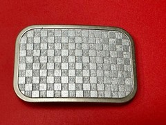 Tic Tac Toe Grey Wallpaper Pattern Buckle Down Brand Belt Buckle In Packaging
