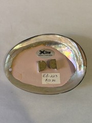 Vintage Polished Black Abalone Shell Belt Buckle by Elite in Fresno, California