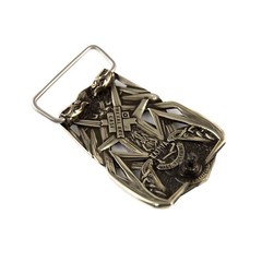 Thor&rsquo;s Hammer german silver buckle, Scandinavian Old Norse Mjolnir belt buckle