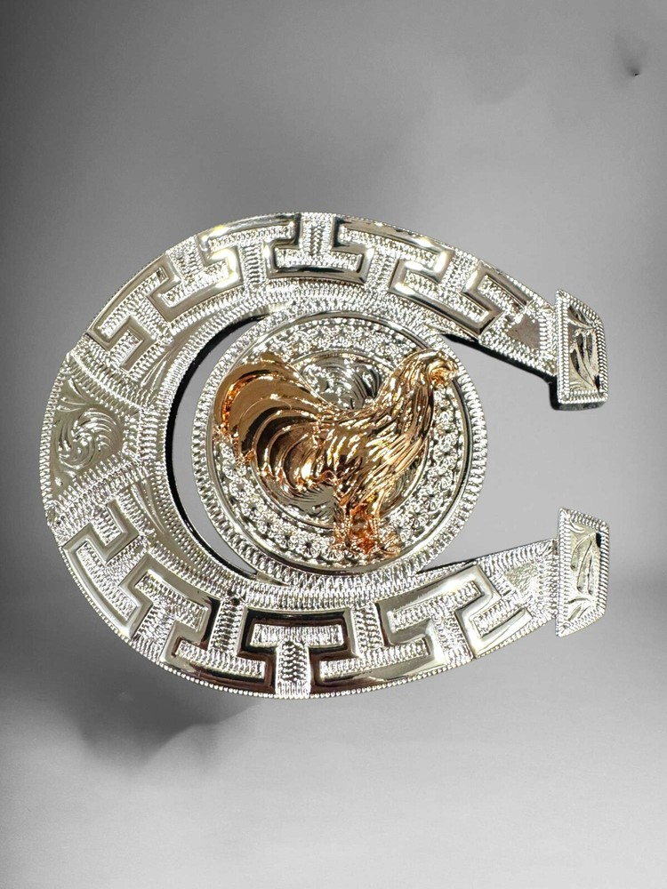 Rooster Western Cowboy Belt Buckle Hebilla Vaquera Rodeo Con Gallo