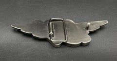 Bob Vokey BV Initials Wings Stealth Belt Buckle Rare Collectible Metal w/ Pouch
