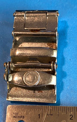 Vintage Black and Silver tone Gucci Belt Buckle
