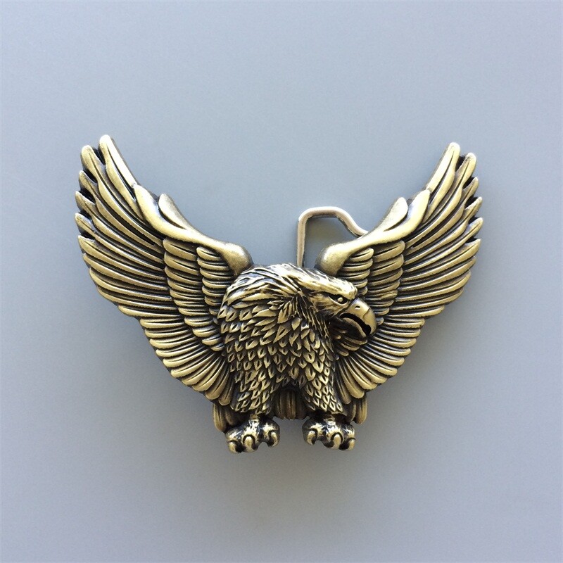 Vintage Bronze Eagle Wildlife Western Cowboy Belt Buckle