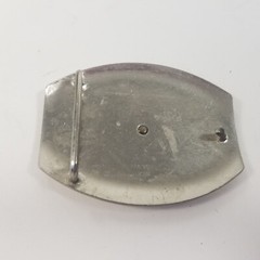 VTG Nickel Silver BELT BUCKLE big bucking Bronco Rodeo Horse Bull Riding