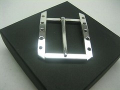STERLING SILVER 925 BUCKLE WITH GENUINE LIZARD 1.5&Prime; BELT MADE IN U.S.A.