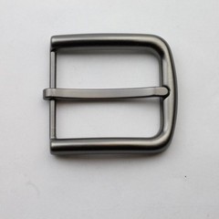Rectangular 4cm Pin Buckle Jet Hematite for 35-40mm Interchangeable Belts