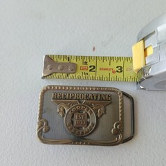 Bohlin Western Vintage Metal Plate Belt Buckle Gold/Silver Tone Men&rsquo;s 1.5in 816