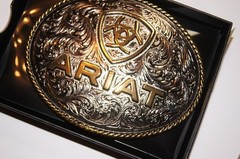 Ariat M&F Western Buckle Large Oval Logo Silver A37063