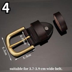37-39mm Wide Buckle Men PU Leather Alloy Belt Buckle Head Pin Buckle Replacement