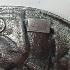 Colorado Siskiyou 1984 Pewter Eestern Belt Buckle H-23 Bald Eagle Gold Mountain