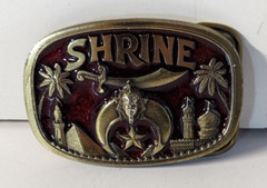 NEW OLD STOCK 1986 THE AMERICAN BUCKLE CO. BELT BUCKLE … SHRINER MASONIC