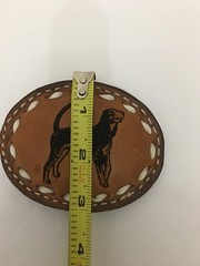 Leather Belt Buckle Dog Unbranded English Welsh Terrier Dog Lover Belt Buckle