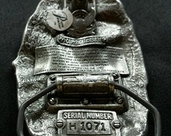 U.S. ARMY FIREPOWER BELT BUCKLE PEWTER 1983