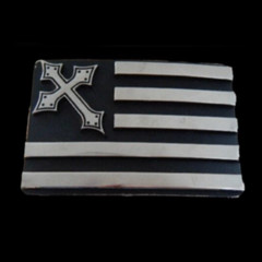 INTERNATIONAL FLAG WITH STRIPES CROSS COOL BELT BUCKLE BUCKLES
