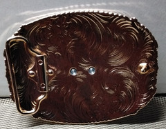 BULL RIDING COWBOY Western Belt Buckle Hebilla Vaquera Con Toro