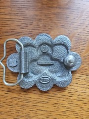 Vintage Faux Indian Head & Buffalo Nickel Belt Buckle 1986 Made In USA
