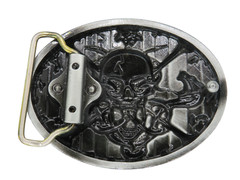 Skull Skull Belt Buckle Biker Rocker Buckle USA Western Country Style