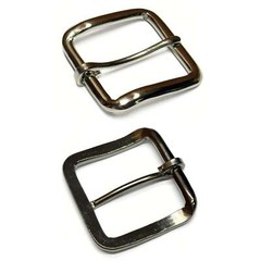 1.5&Prime; Square Nickel Belt Buckles – 12 pack