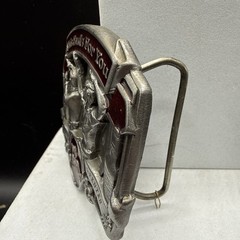 Vtg Anheuser-Busch Budweiser Belt Buckle 1987 American Carpenter Salute C-175