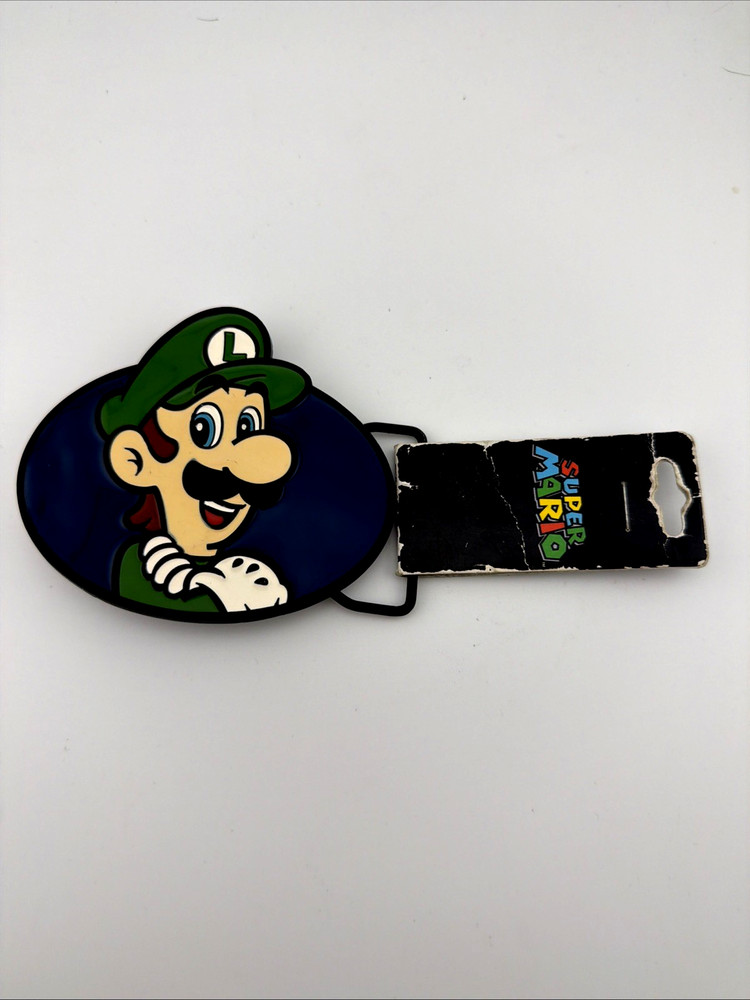 Luigi – Nintendo Super Mario Brothers Metal Belt Buckle | Officially Licensed!