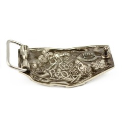 Bald eagle german silver belt buckle, American Eagle, Bird of prey belt buckle