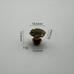 Denim Decorative Button Brass Jeans Flower Button Leather Jacket Decoration lot