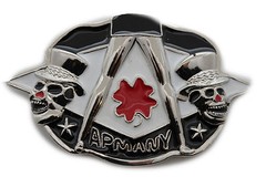 Men / Women Belt Buckle Silver Metal Skull Skeleton APMANY Colver Leaf Sexy Legs