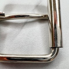 Silver Tone Simple Basic Roller Belt Buckle
